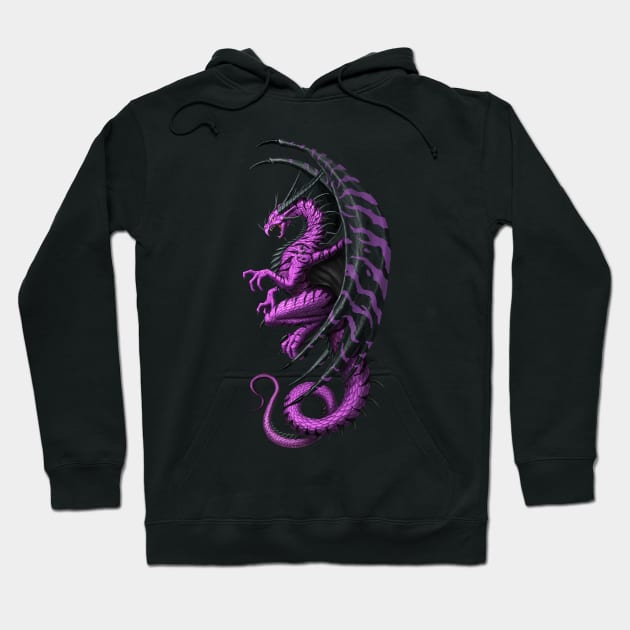 Master Dragon Purple Hoodie by chriskar